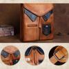Johnature Mochila Vintage de cuero genuino para mujer, bolso de viaje de gran capacidad para ocio, Cuero de vaca Real, mochilas creativas