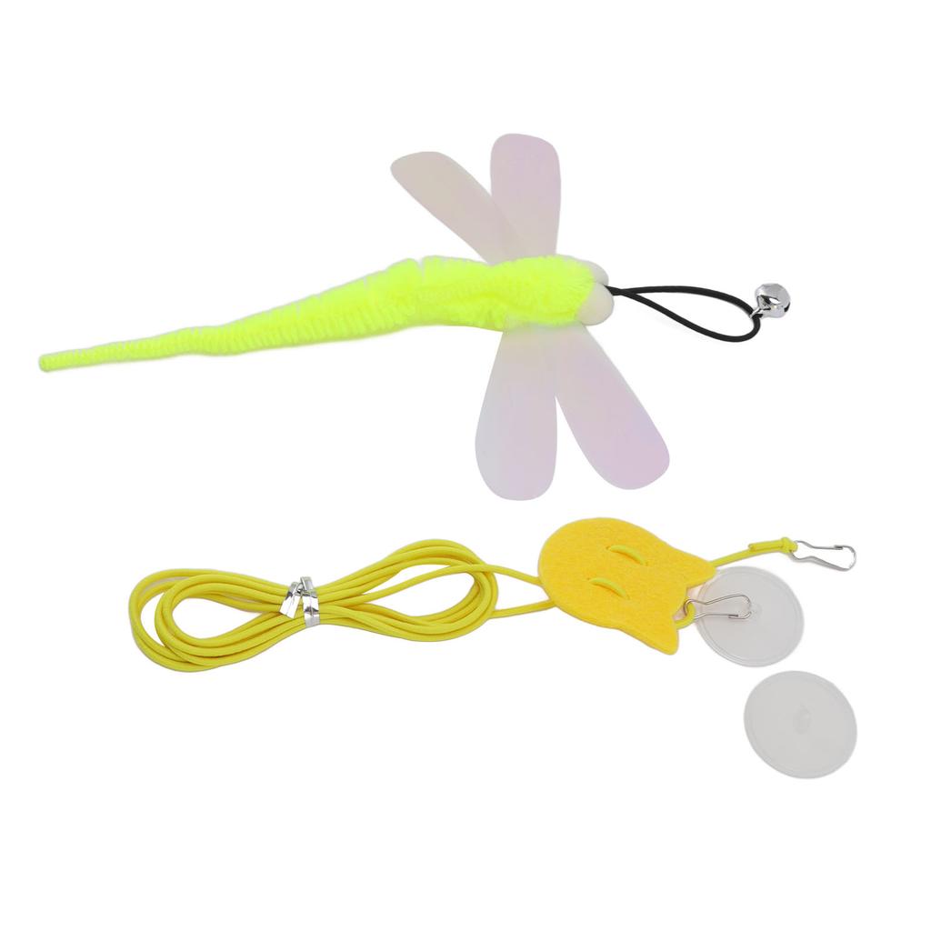 Pet Cat Hanging Toy Adjustable Interactive Traceless Hook Elastic Cord Bell Door Hanging Cat Toy