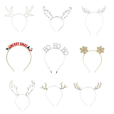 Mädchen Party Kopfschmuck Weihnachtsfeier Haarband Metall-Haarbänder Bequem Sicher Rutschfestes Design