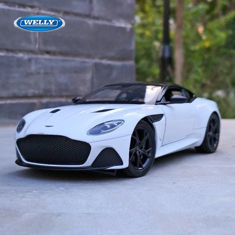 Welly 1/24 Aston Martin DBS Superleggera Alloy Sports Car Model Diecast Racing Car Model Simulation Collection Toy Gift