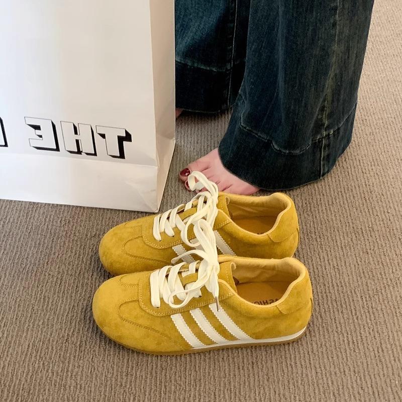Popular German training shoes women's shoes women's 2025 spring new spring and autumn models versatile casual flat Forrest Gump shoes board shoes
