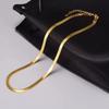 2021 High Quality Clavicle Blade Statement Women Gold Silver Color Stainless Steel Snake Choker Necklace Chain