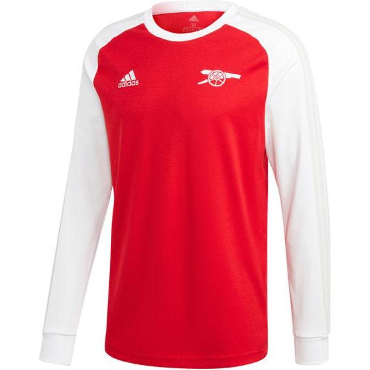 Adidas Arsenal Icon Comfortable Soft Skin-Friendly Long Sleeve T-Shirt Men Tops Red FQ6909