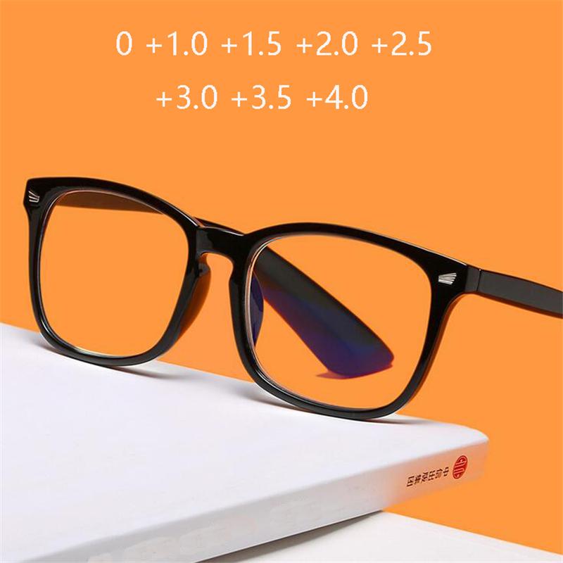+1.0 +1.5 +2.0 +2.5 To +4.0 Rivets Square Blue Light Blocking Farsighted Eye Glasses For Elderly Retro Hyperopia Spectacles