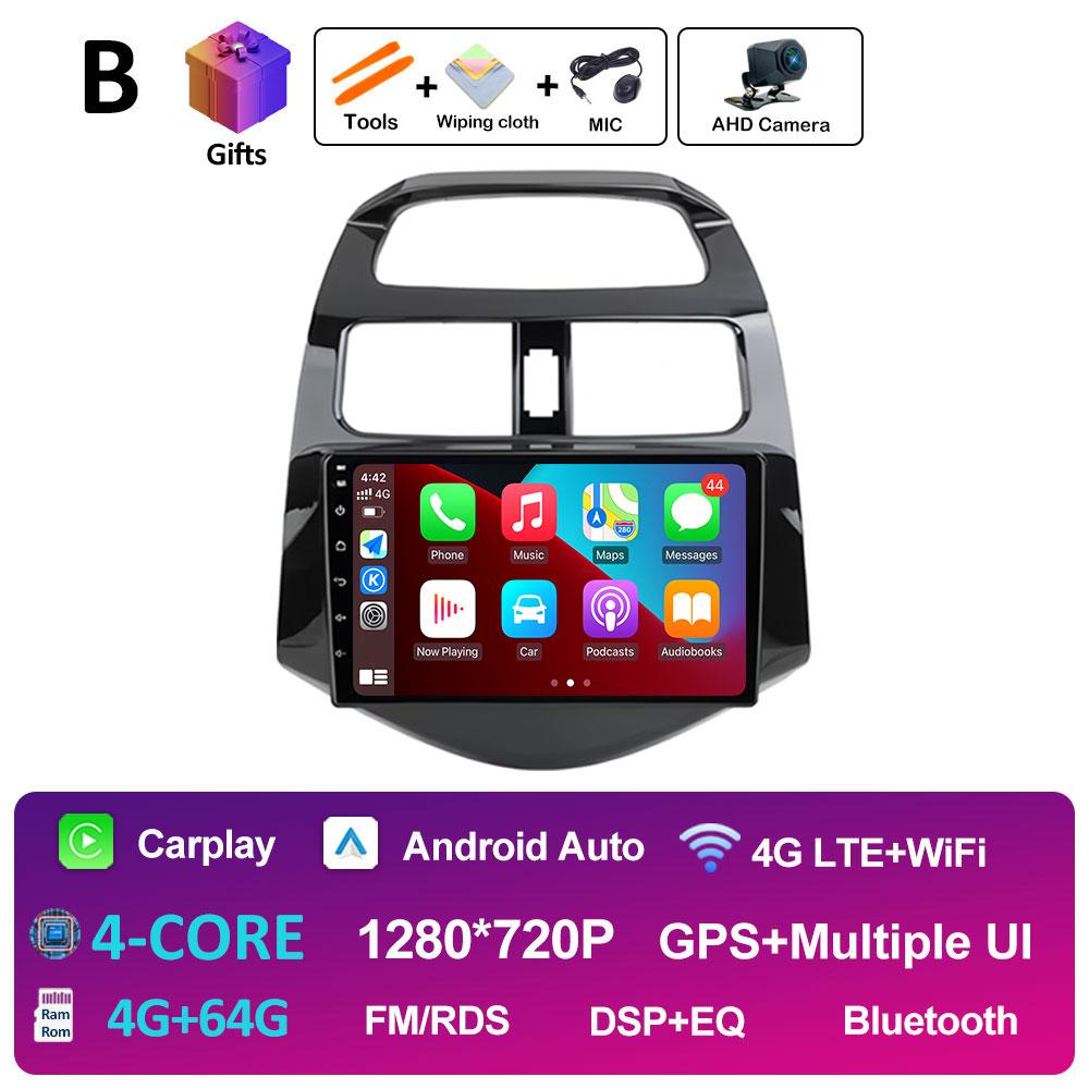 Android 14 Car Video For Chevrolet Spark Beat Matiz Creative 2010 2011 2012 2013 2014 Radio Player GPS Navigation Auto Tools 4G