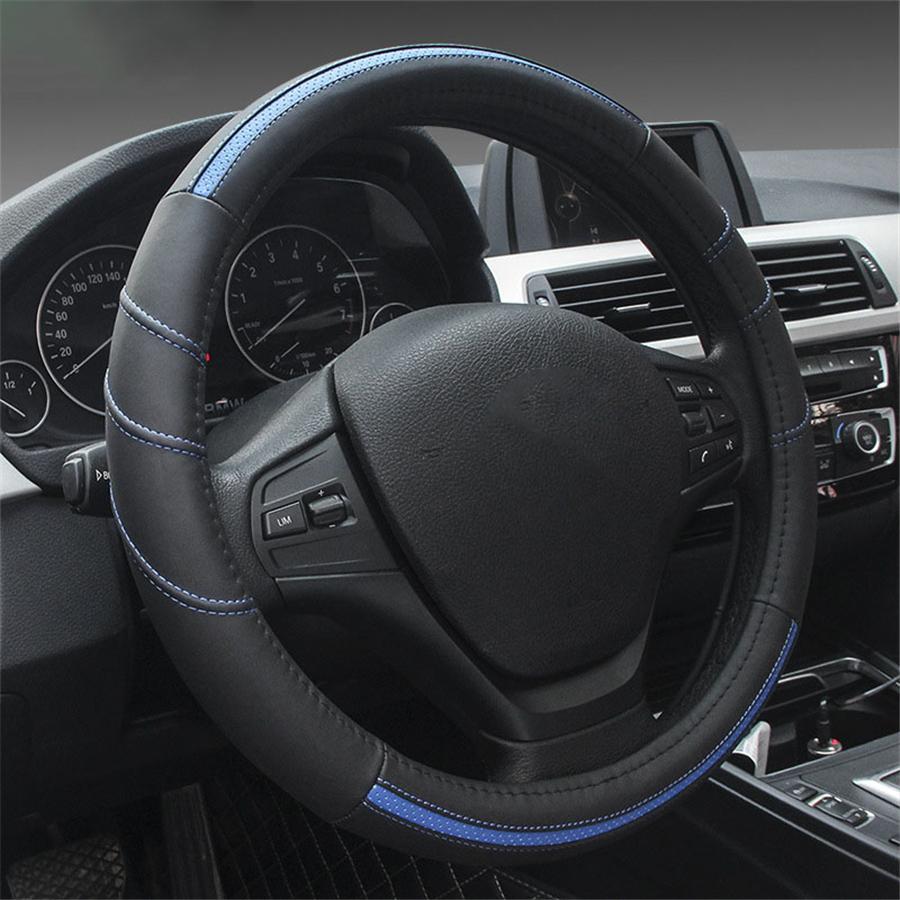 

2018 New Genuine Leather leather car steering wheel cover Auto Accessories 1pc