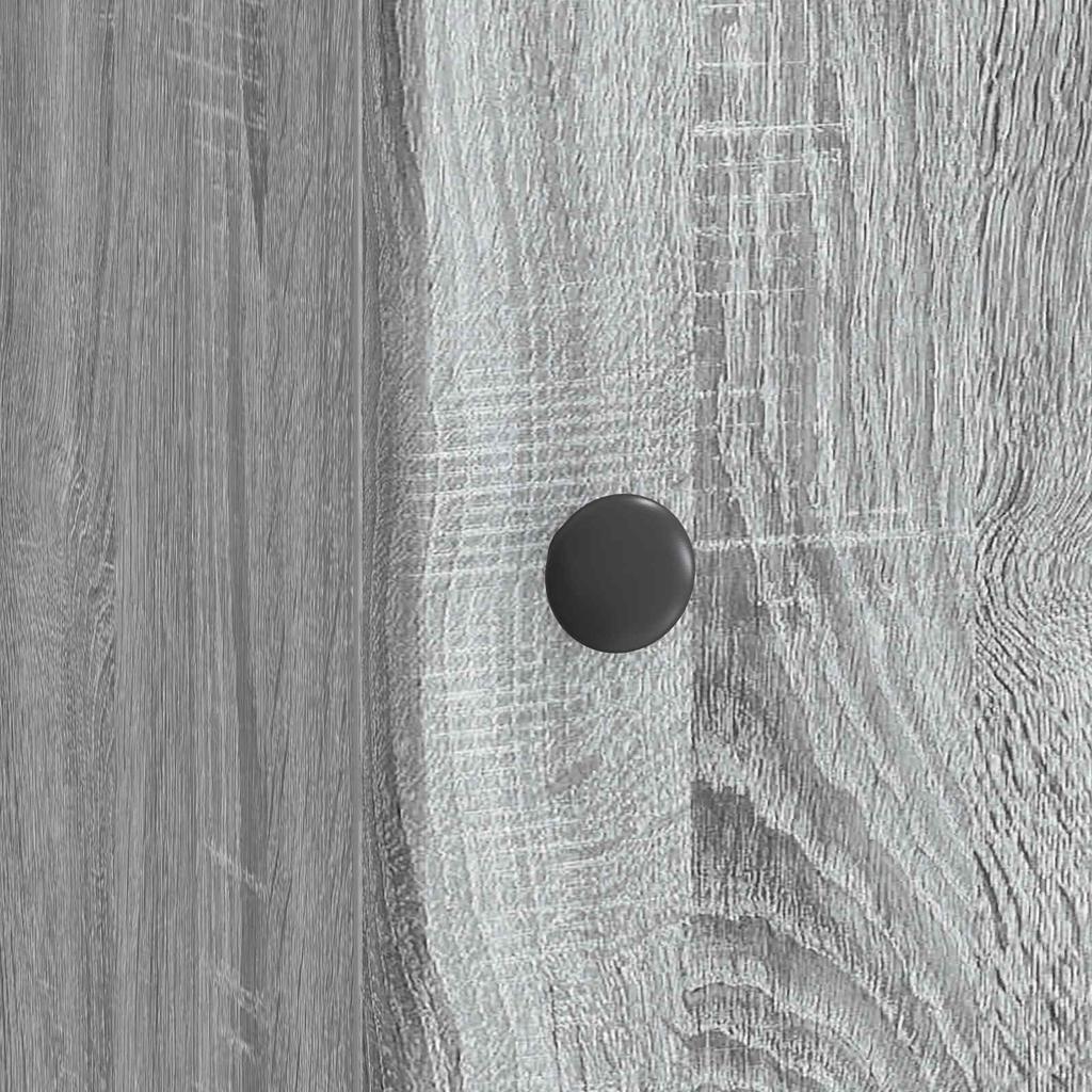 Nightstand Gray Sonoma 43 x 34.5 x 50 cm Engineered Wood