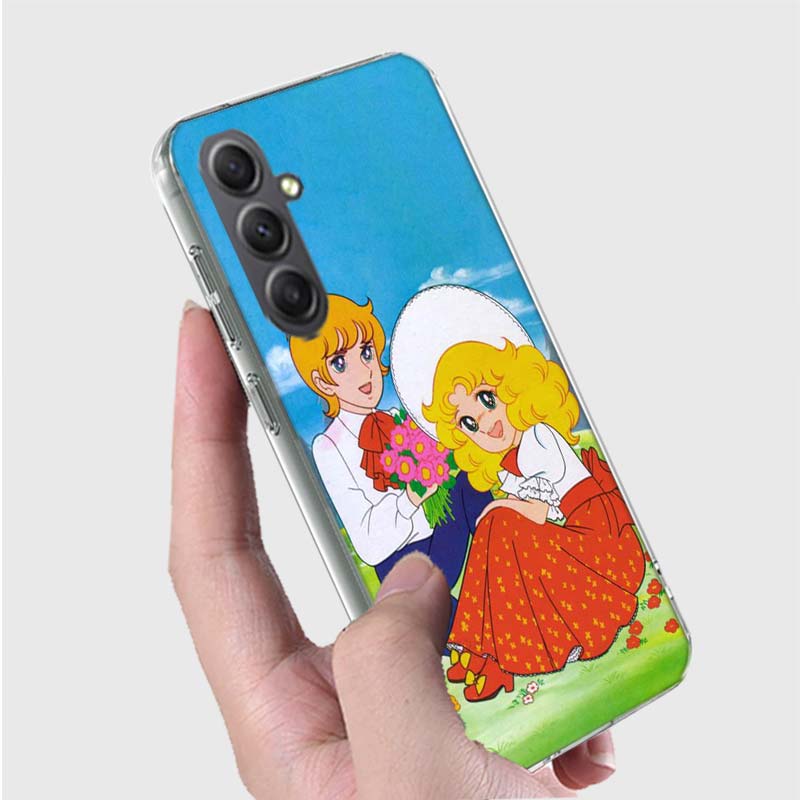 Anime Candy Candy Case For Phone Samsung Galaxy A12 A22 A32 A52 A52S A13 A23 A33 A53 A14 A24 A34 A54 5G A73 A42 A9 A8 A7 A6 Plus