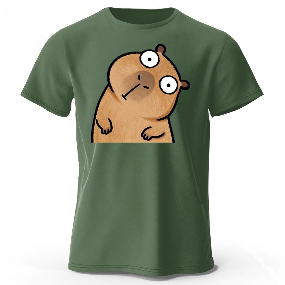 Silly Guinea Pig Menwomens Fashionable New Cotton Short Sleeved Healing Animal Print Plus Size Comfortable Casual Tshirt