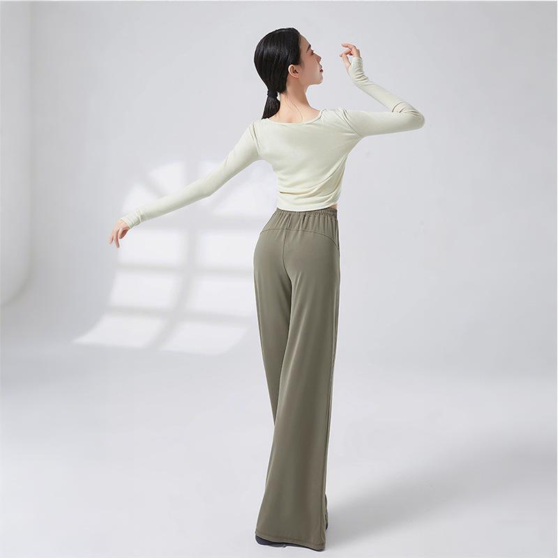 

Брюки для классических танцев женские Новая танцевальная одежда для практики Широкие брюки Взрослая свободная танцевальная одежда L