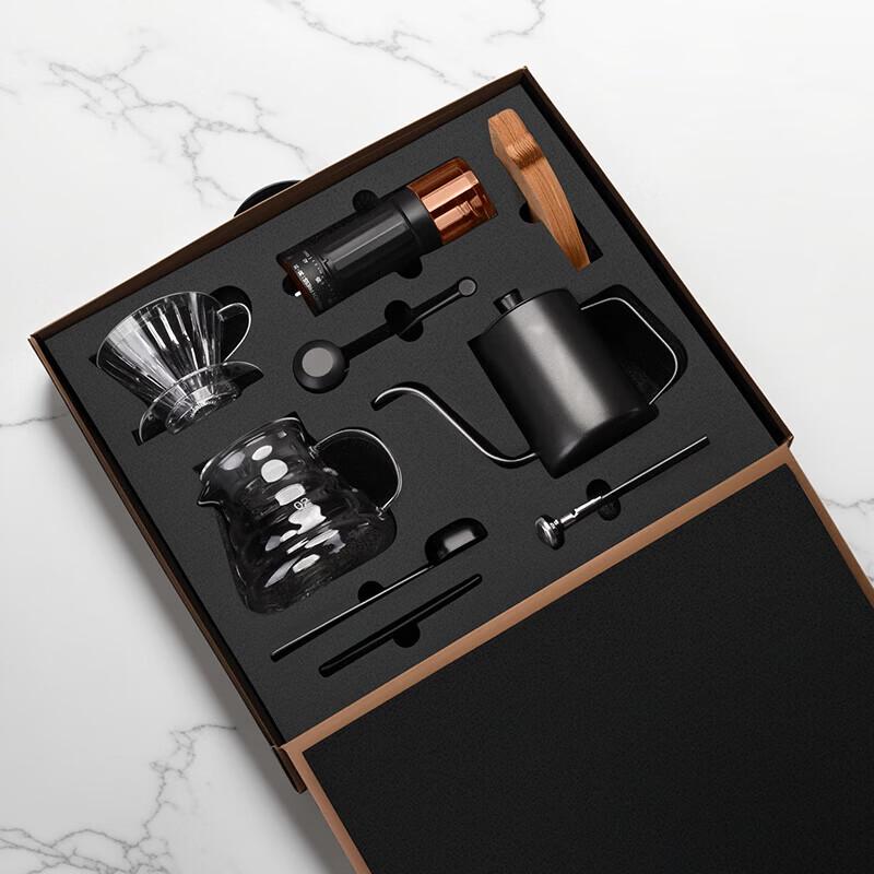 CLITON Hand Coffee Grinder & Pour Over Set