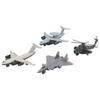 4pcs Pull Back Airplane Toy Children Boys Alloy Simulated Aircraft Plane Model Birthday Gift Decoration
