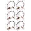 20PCS C Shaped Buckles Zinc Alloy 10mm Double Head Rivet Buckle for Clothing Collar Hat Decoration Shoe Hardware