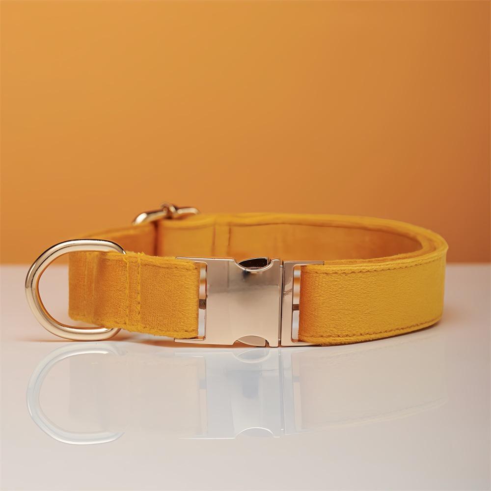 

Velvet Engraved Dog Collar & Leash Set with Adjustable Metal Buckle XS: 1.5 (20-30CM)