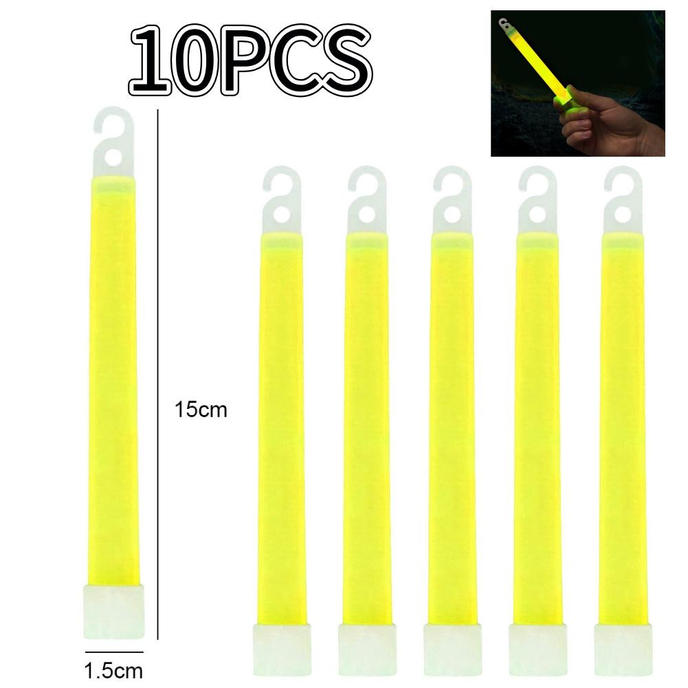 10/50PCS 6 Inch Survival Kit Military Glow Light Sticks Walking and Hiking Camping Outdoor Equipment Supplies