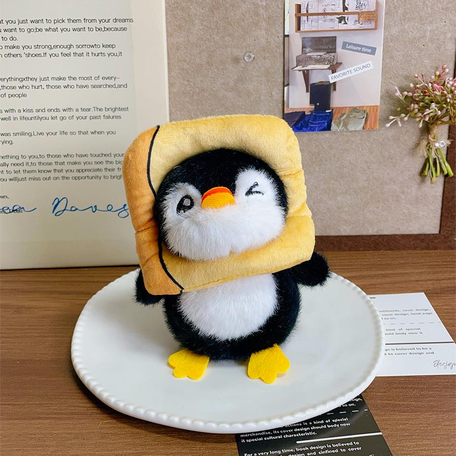 Penguin Plush Taiyaki Keychain and Bag Charm