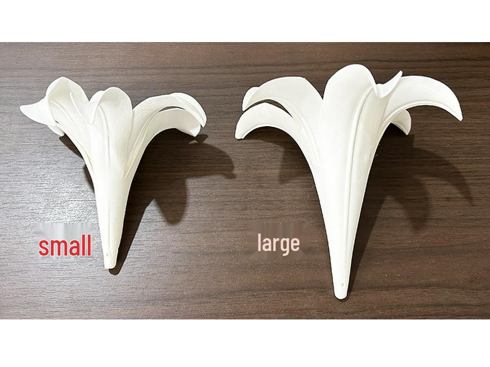 Lily Flower Ceiling Decor: Romantic White Crystal Arrangement for Weddings