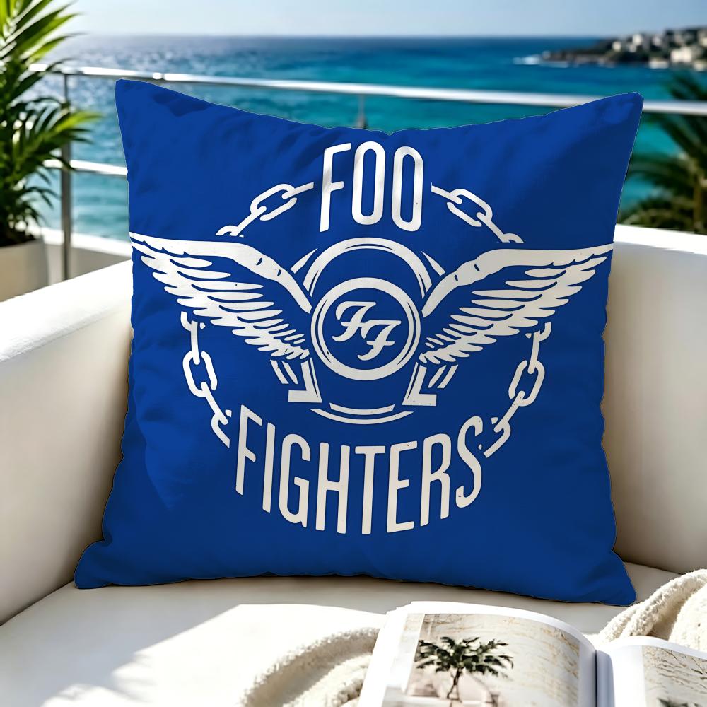 Band Foo Fighters Cushion Cover Soft Pillow Cover Twoside Printing Throw Pillow Case For Sofa Pillowcase Home Decoration