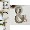 Chic 4 Letters Love Home Furniture Mirror Tiles Self-adhesive Wall Sticker Decor
