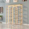 Multi-Function Light Luxury Nail Polish & Skincare Display Shelf for Beauty Salons