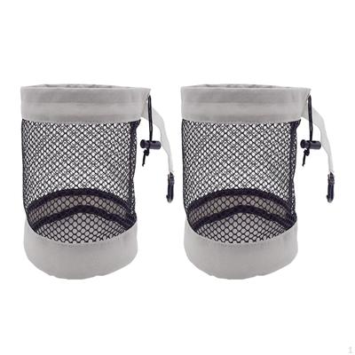 2 Golf Ball Storage Bags with Drawstring Closure, Lightweight And Small, Organizers for Beach Toys,
