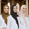Luxury Solid Modal Jersey Hijab Scarf Instant Bufanda For Woman Ready to Wear Casual Wrap Islamic Headscarf Turban Femme 68*68cm