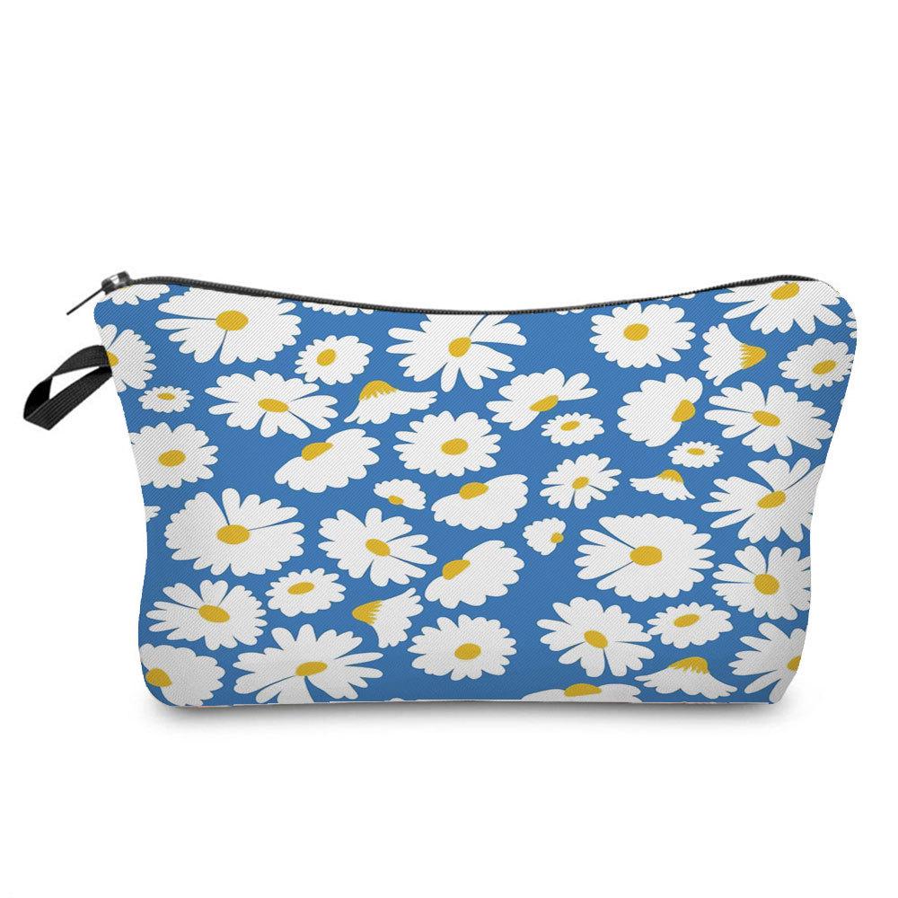 Women Flower Print Cosmetic Bag Toiletries Organize Travel Storage Case 6379