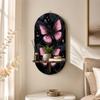 Peacock Wall  Storage Rack Wooden Wall Display Stand Hanging Shelf Wall Decor  Home Decor