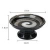 Creative Japanese ceramic plate with high feet saucer saucer snack tea dessert plates snack plate fruit plate bowls ramekin