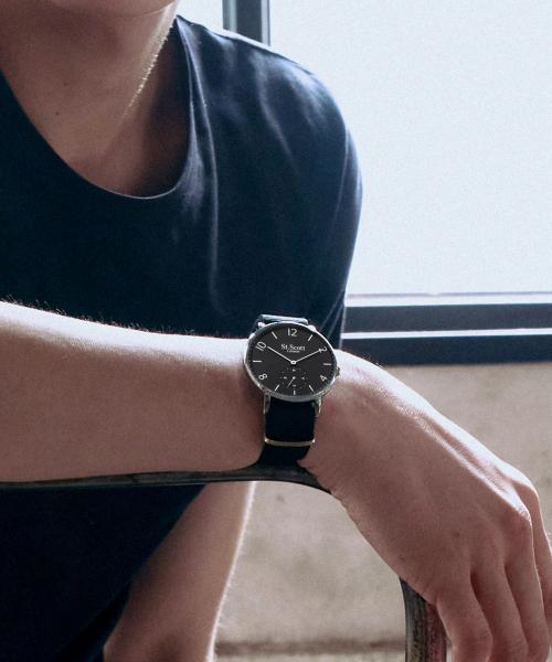 

[SAINT SCOTT LONDON] SAINT SCOTT LONDON Kairos 3-Strap Men s Watch Set ST7119M-SBS FREE