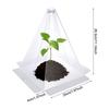 Plastic Small Plant Seedling Protector Cone Shape Greenhouse Protect Cover Suitable for Gardens Balconies