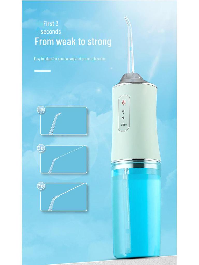 Portable Electric Tooth Cleaner with Purple Light - Waterproof, Smart Teeth Whitening & Bad Breath Remover.