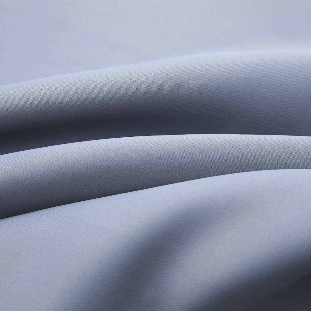 Blackout Curtain with Metal Grommets Gray 290 x 245 cm