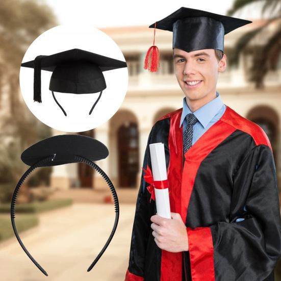 Der Doktorhuthalter sichert Ihren Abschlusshut, elastisch, rutschfest, leicht, wiederverwendbar, Stirnband für Abschlusshüte, Huthalter, Kappenhalter