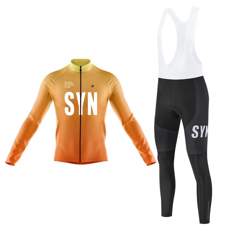 2026 Selling Autumn and Winter Bicycle Jersey Long Sleeved Cycling Suit Set Bicycle Bib Men's Professional Team Racing Suit