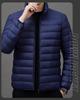 2024 Men's Lightweight Fashion Down Jacket - Short Stand Collar, White Duck Down, Warm Winter Coat