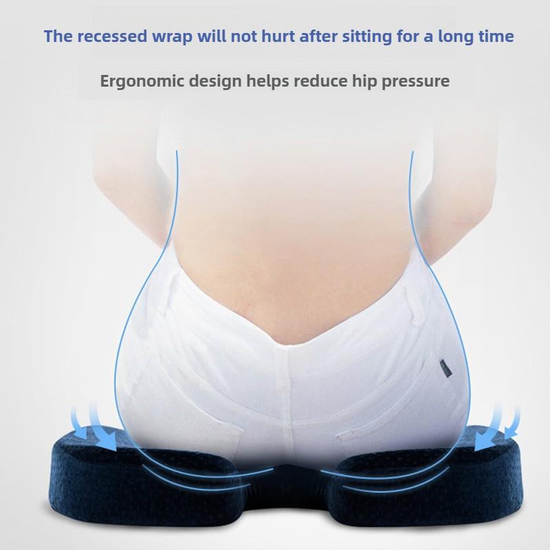 1 szt. Poduszka na siedzisko Pianka Memory Poduszka w kształcie litery U na krzesło Podkładka poduszkowa Samochód Biuro na ból kości ogonowej Poduszka do masażu