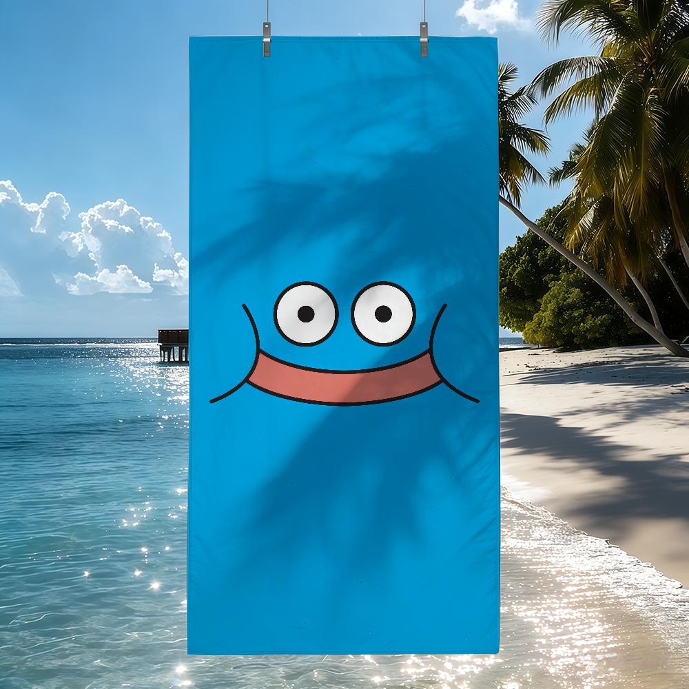 Cartoon Slime Dragon Quest Towel Quick Drying Beach Towels Are Suitable For Swimming Pools Camping Yoga And The Gym