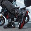High Top Men Women Waterproof Motorcycle Shoes Luminous Riding Boots Quick Lace Knob Anti-fall Botas Moto Hombre Motorcycle Shoe