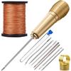 Professional Leather Sewing Awl Set Handmade Leather Sewing Tools  for Shoes and Leather Repairs