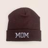 Autumn And Winter Simple Curling Embroidery Parents Letter Knitted Hat Men And Women Warm Personality Casual Pullover Hat