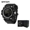 Sanda Multi-Function Smart Watch: Waterproof, Pedometer, Alarm Clock for Hiking & Sports - Unisex
