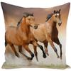 Throw Pillow Case 45x45 Animal Print War White Horse Cushion Cover Sets for Chair Sofa Decorative Home Farmhouse Decor