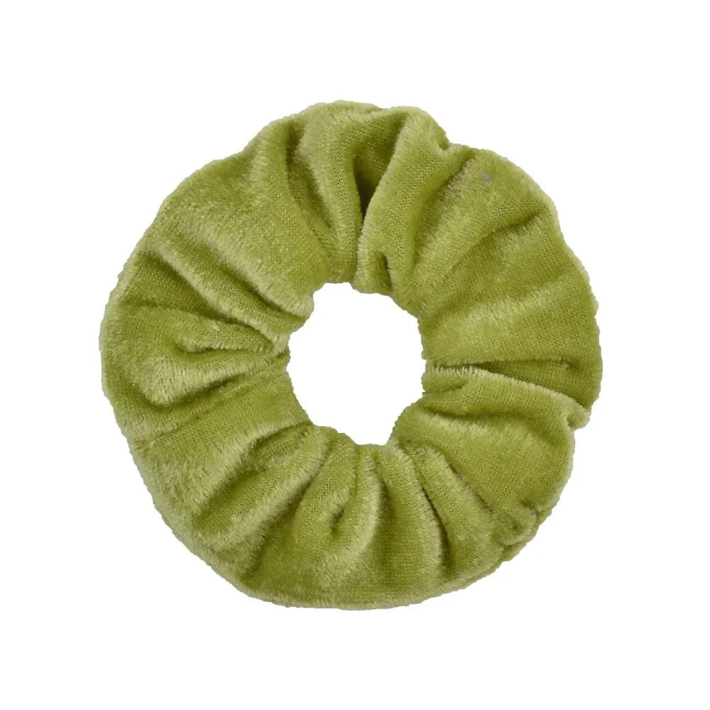 1 stuks Effen Kleuren Fluwelen Haar Scrunchies Dames Meisjes Paardenstaart Houder Hoofdband Elastische Haarbanden Haaraccessoires