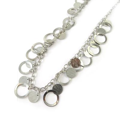[M6287] - Silver 'Choreography' Designer Necklace