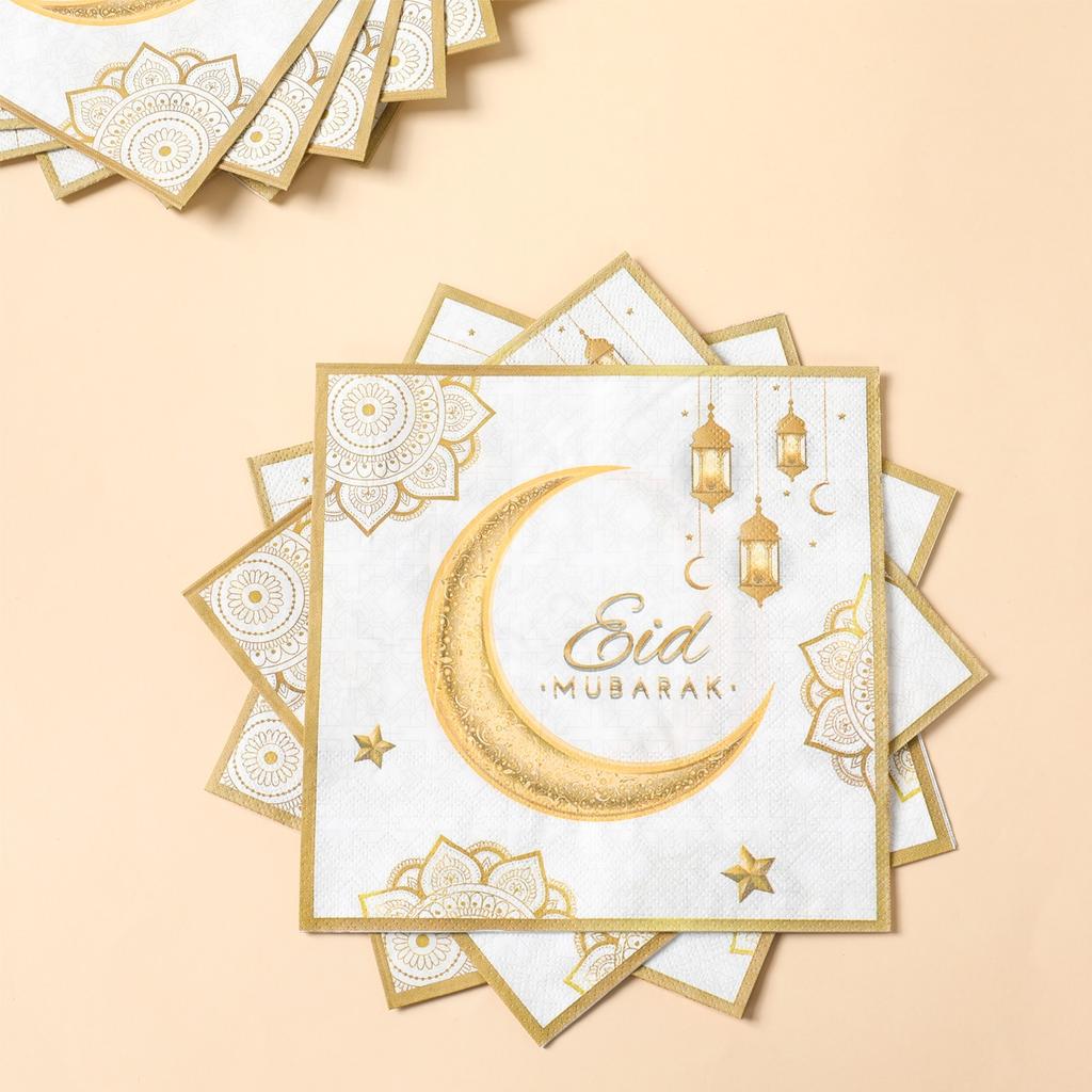 Eid Mubarak Tableware Set Ramadan Decoration For Home 2025 Ramadan Kareem Eid Al Adha Gifts Islamic Muslim Party Decoration