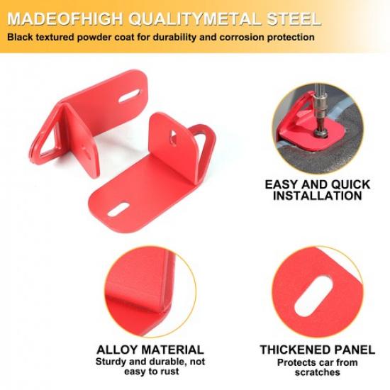 Red Rear Cargo Trunk Hook Tailgate Expansion Anchor Point For Ford Maverick 22+