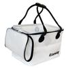 Riseway Folding Bucket for Rock White UEV-043 (with Lid) Fishing, 40cm,