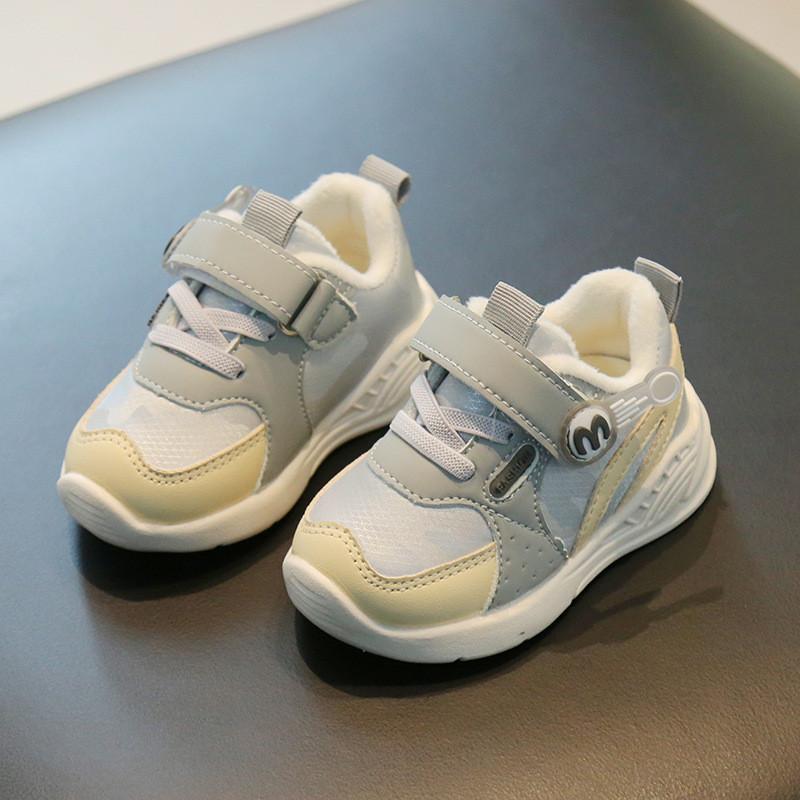 

Winter Baby Toddler Sneakers With Waterproof Insulation For Boys And Girls 11.5cm серый