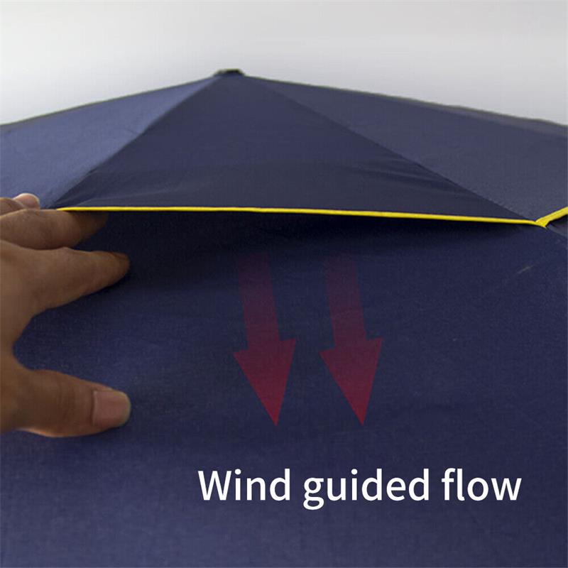 Umbrelă de golf compactă, foarte mare, de 62 inchi, cu baldachin dublu, ventilat, rezistent la vânt +